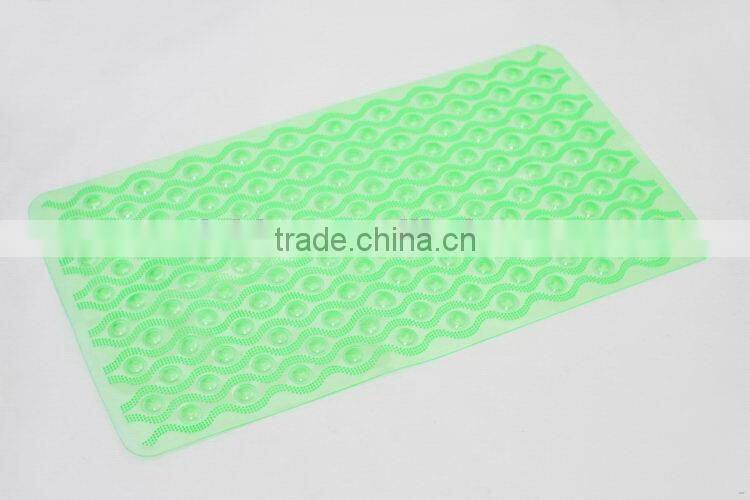 Top grade hot-sale grass shaped popular pvc bath mat