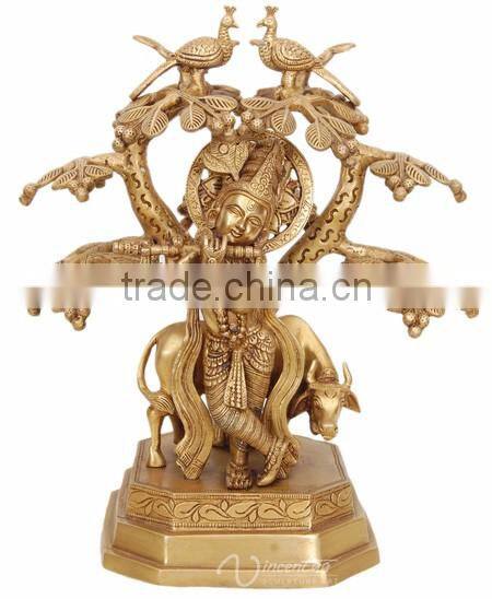 Indian style beautiful antique art crafts marble krishna statues for sale