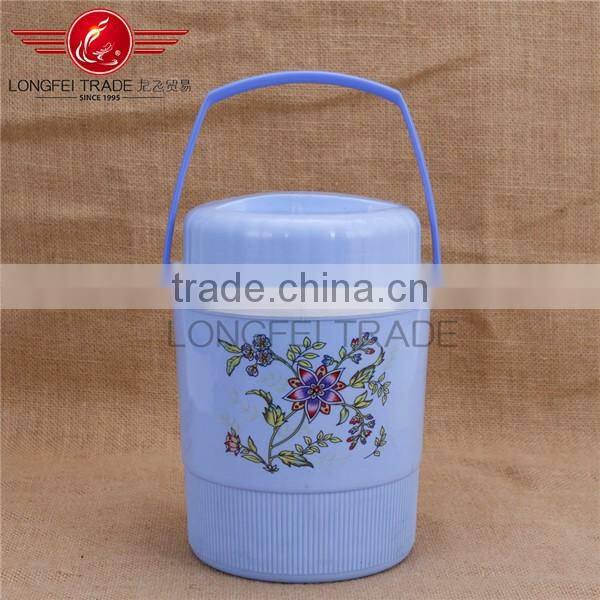 Cheap 2016 Plastic Food Warmer /2L PP Materail Food storage Box with Plastic Inside