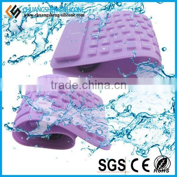 FLEXIBLE AND SILENCE USB SILICONE KEYBOARD IS ON SALE