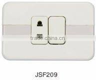 cheap plastic panel 2 gang 2 way hdmi wall panel mounted socket