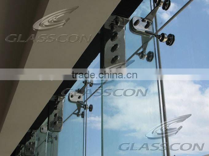 V Shape Glass Facade Spider Heavey Duty Glass Clamp
