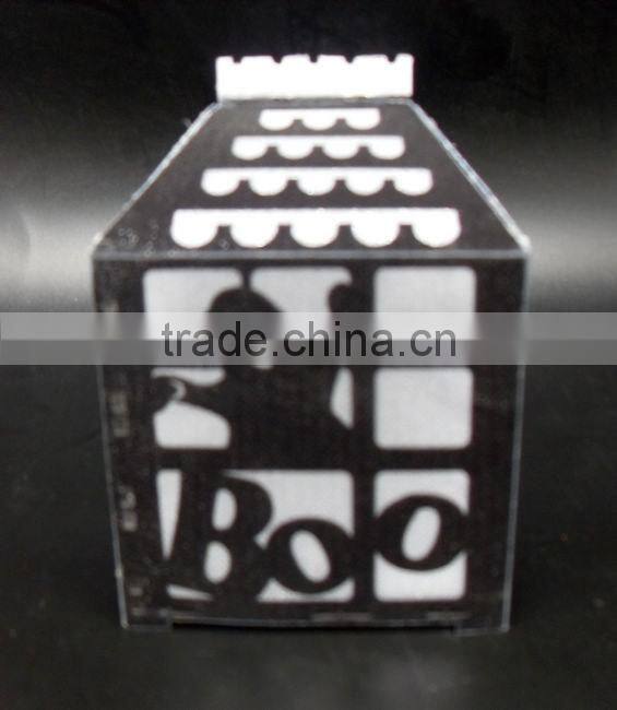 2014 hot sales halloween paper house with LED light party decorations