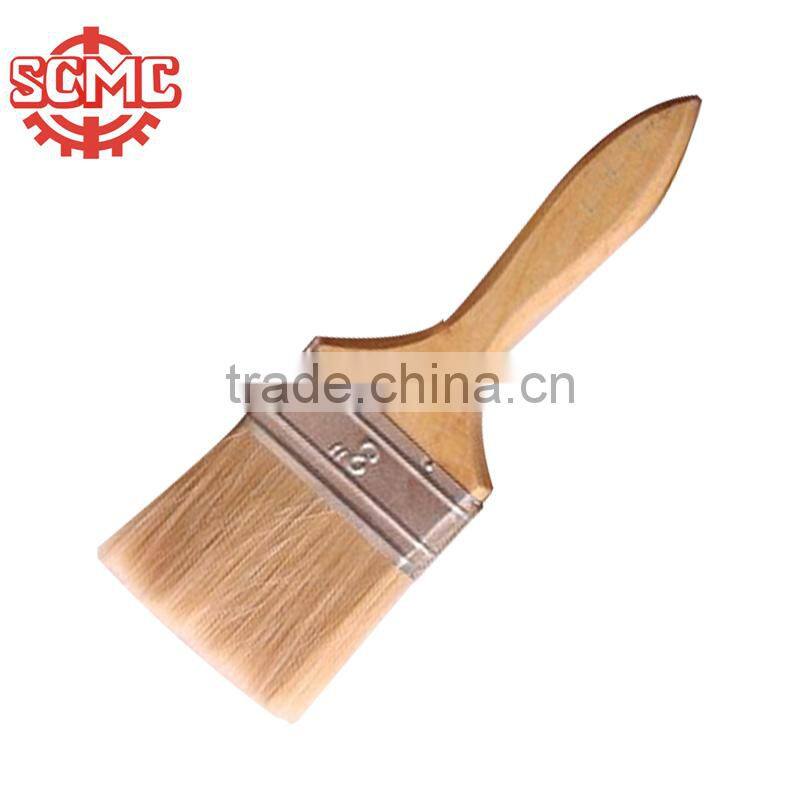 wooden handle tin plated ferrule mixed bristle paint brush