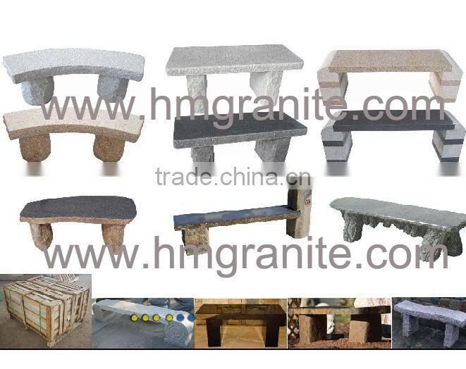 Black granite stone square dining table top