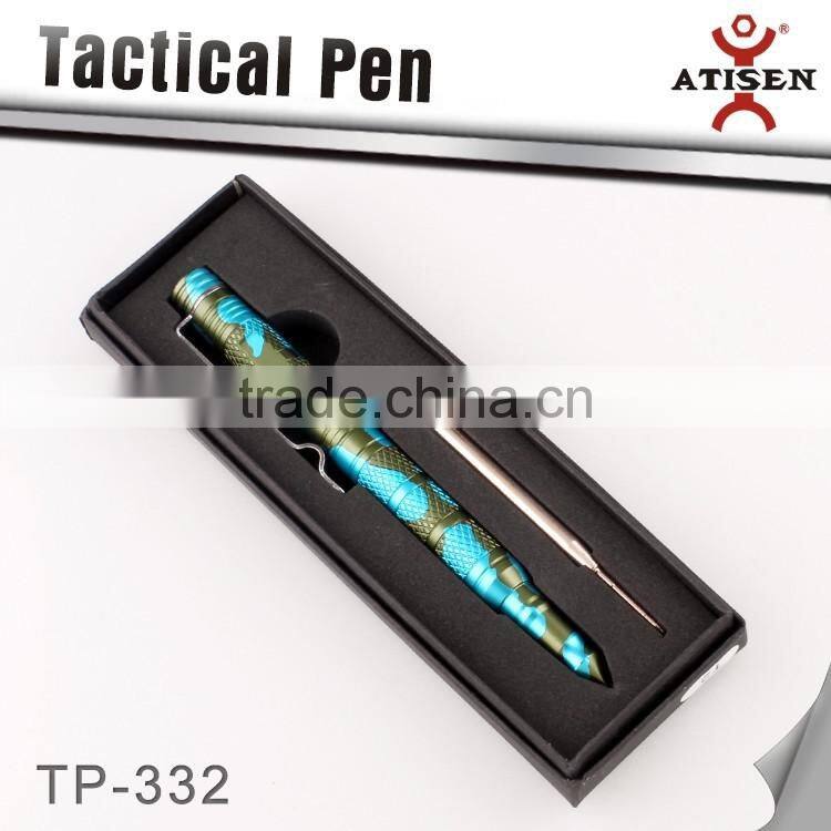 Camo Color 3 Color Self Defense Tool Tactical Pen Emergency Police Military Glass Breaker