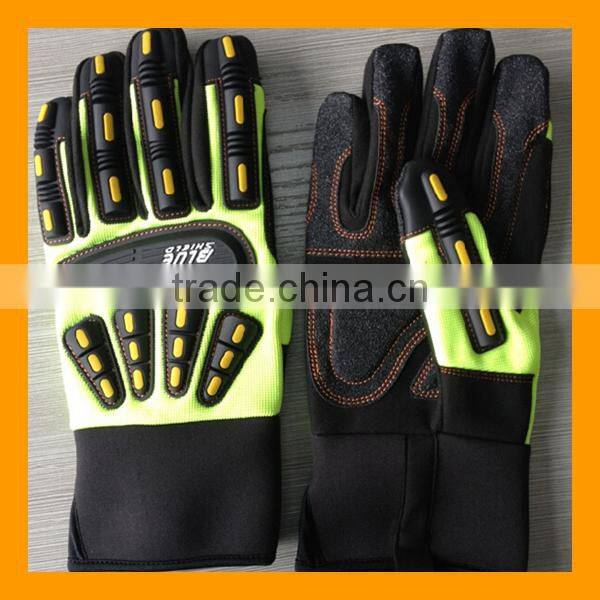 Rigger Style Anti Vibration Oil Resistant Safety Gloves
