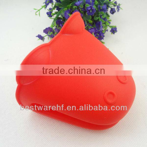 Funny animal shape silicone high temperature oven mitts