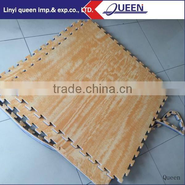 EVA Wooden pattern Mat /wood grain mat for promotion