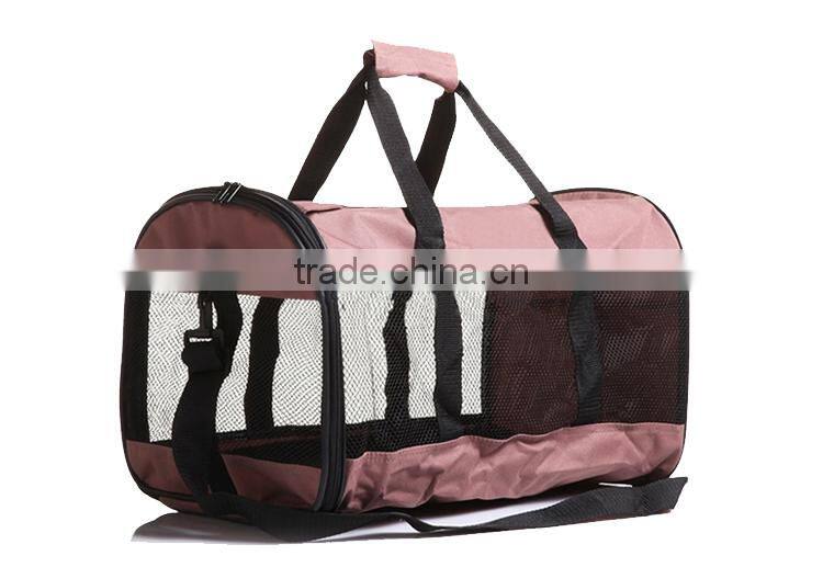 Durable oxford handle pet carrier foldable