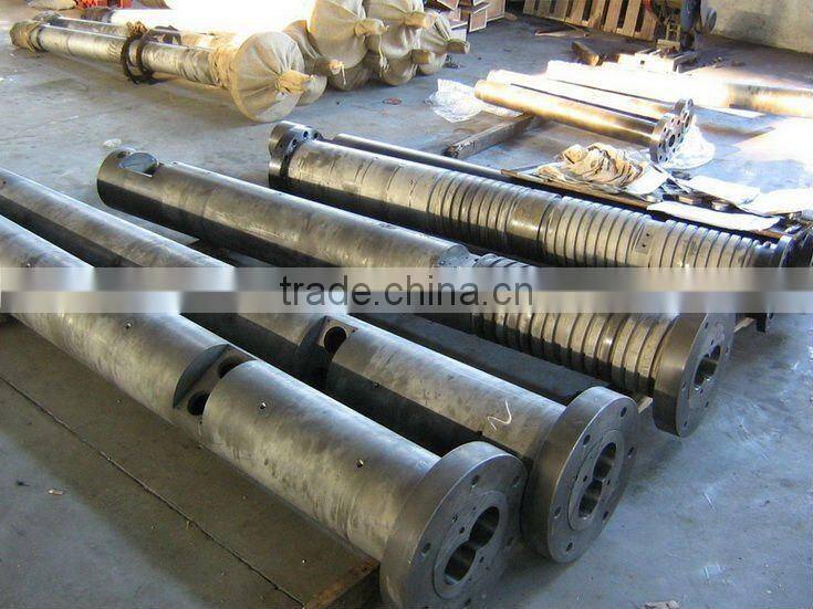 Extrusion Conical Bimetallic material Twin Screw and Cylinder and WPC screw barrel