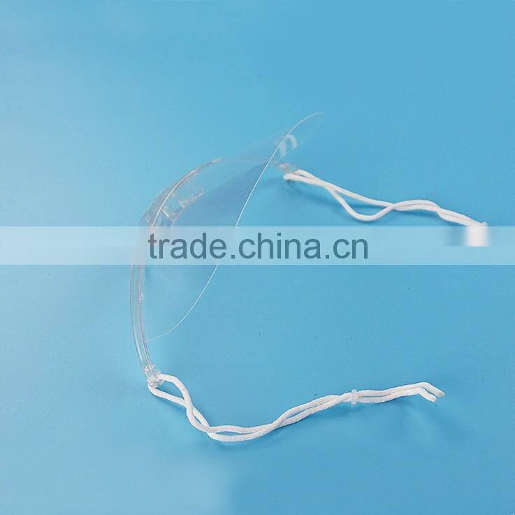 Beauty special catering fashional full transparent clear plastic face mask widely used in beauty salon