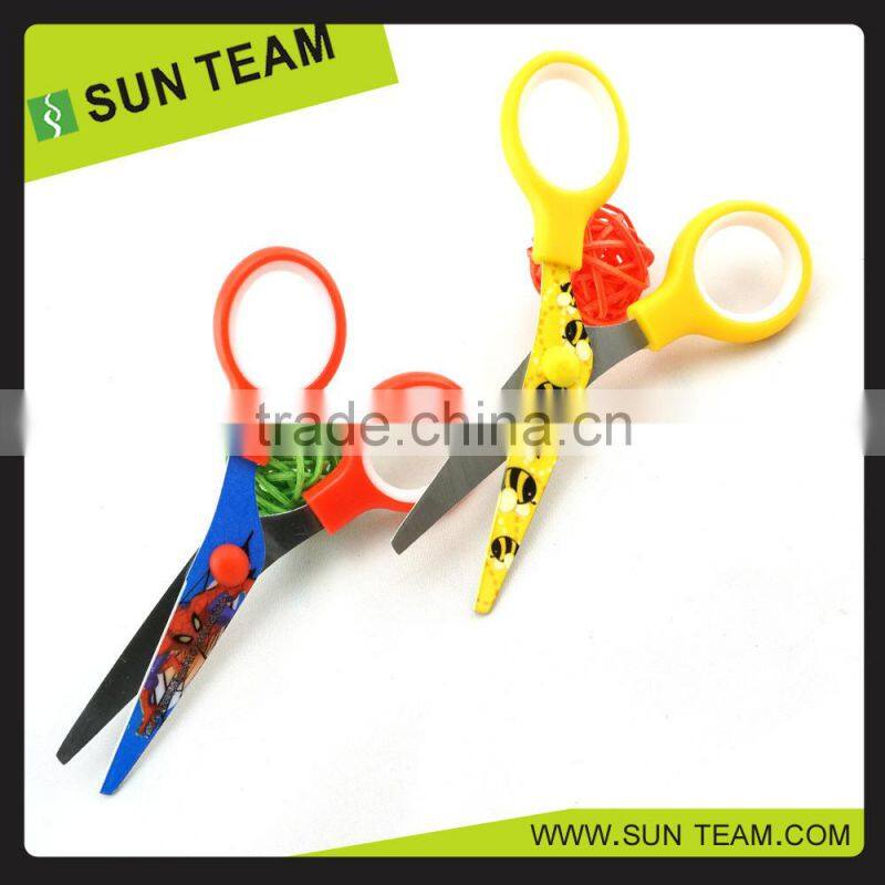 SC029P 5-1/4" " Professional Heat transfer blade household printing patterns fancy germany scissors