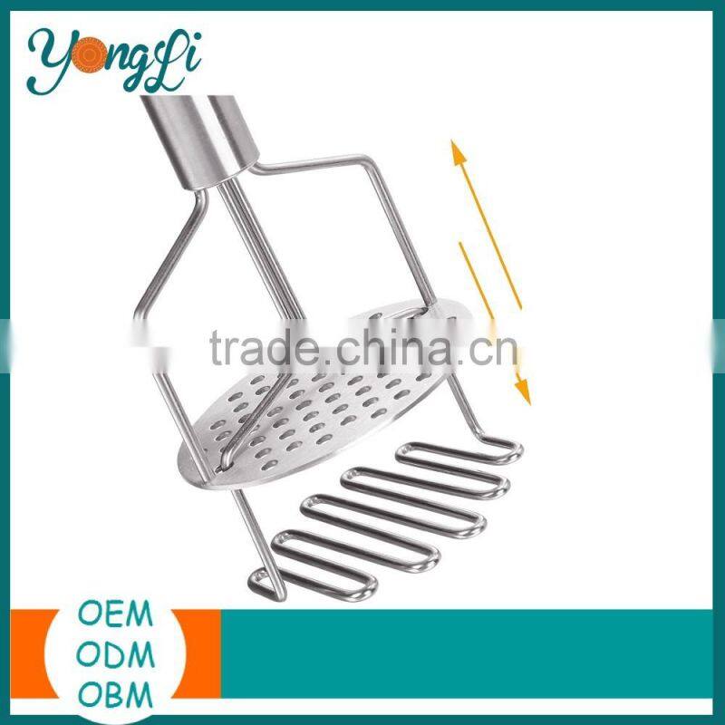 Potato Ricer Egg Masher Tools Kitchen Stainless Steel Industrial Fruit Crusher
