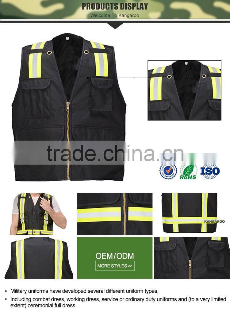 Safety vests high light reflective stripes for clothing