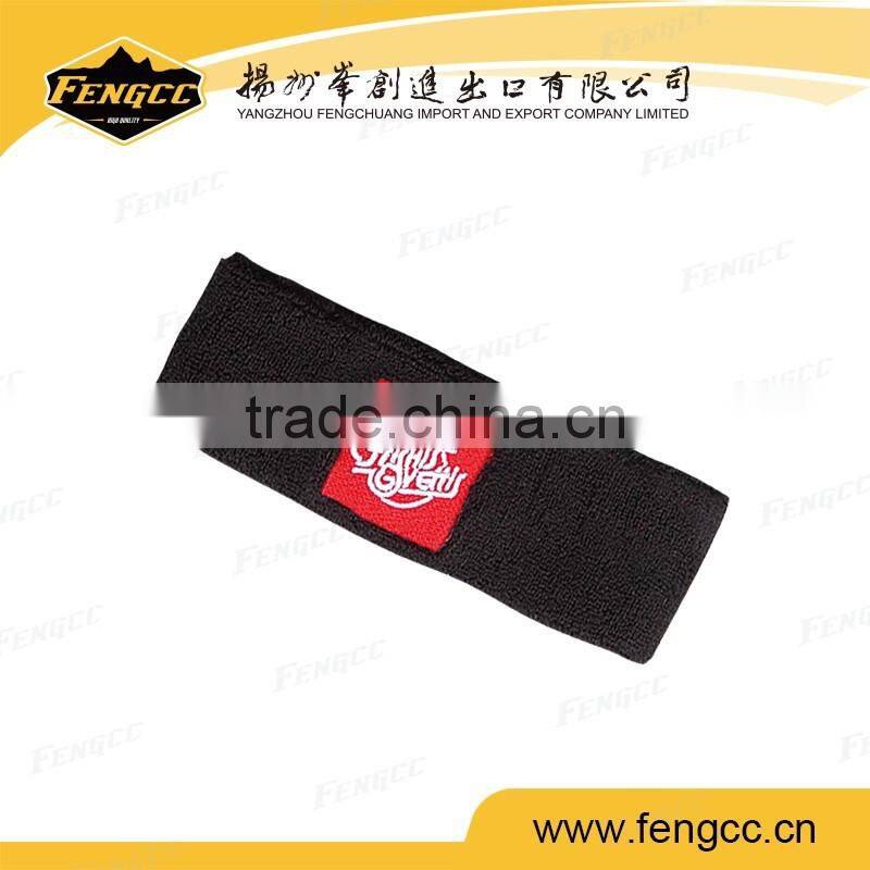 Promotional sport customized embroidery logo towel cotton headband