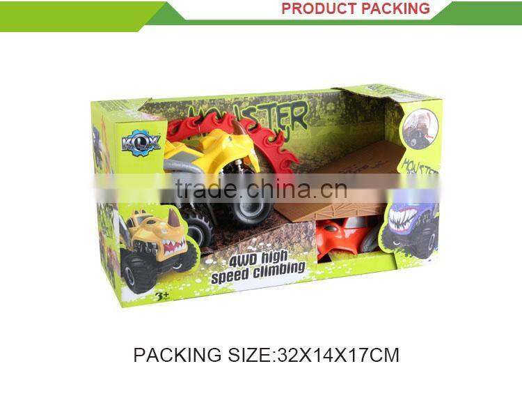New design plastic friction inertia 4wd design your own toy car