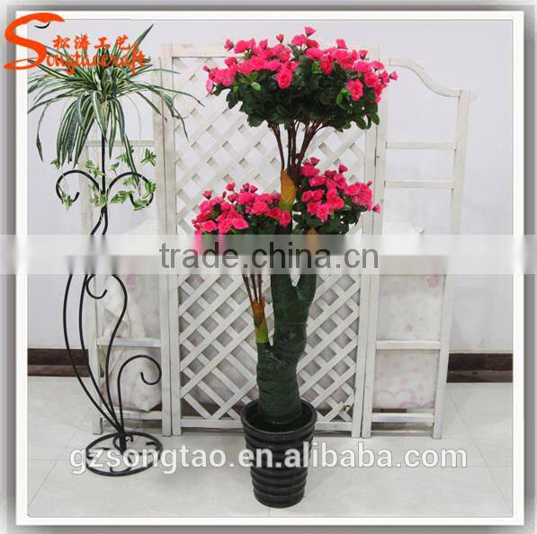 guangzhou wholesale cheap flower rose tree in artificial trees house for wedding decorative