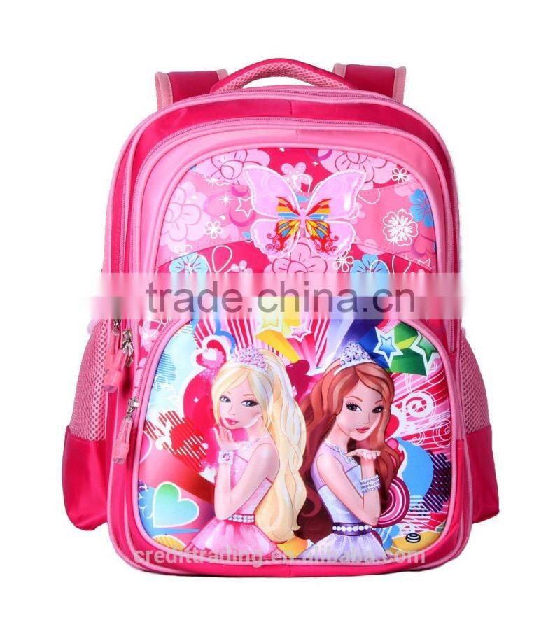 latest wholesale cartoon children school bag/student backpack