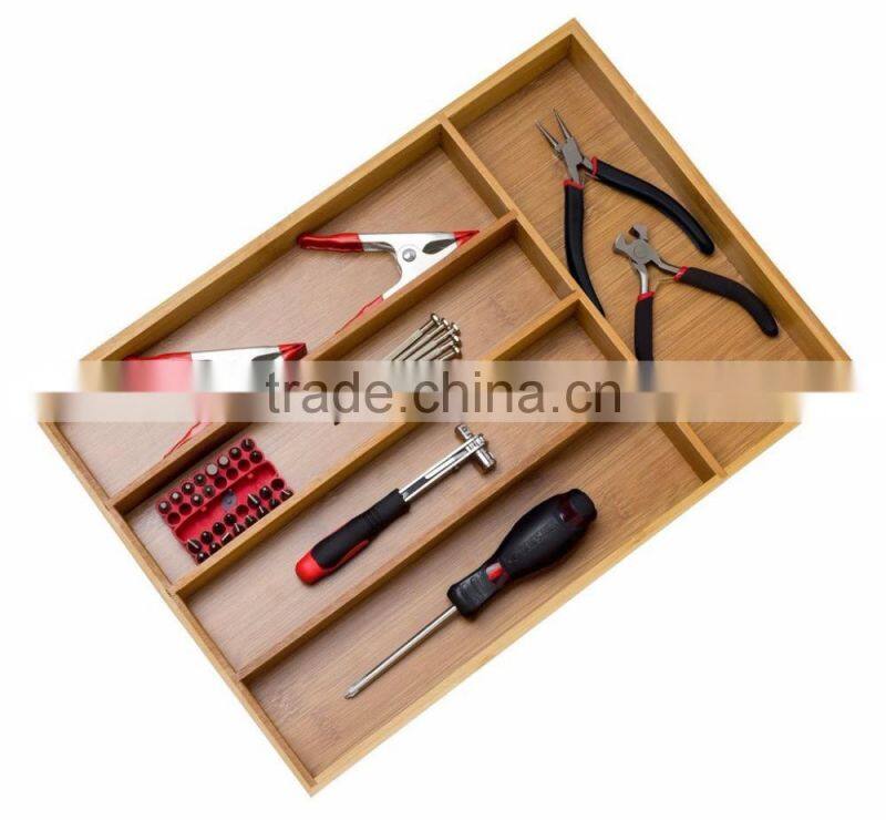 China Manufacturer Direct Sales Bamboo Flatware Tray Cutlery Tray