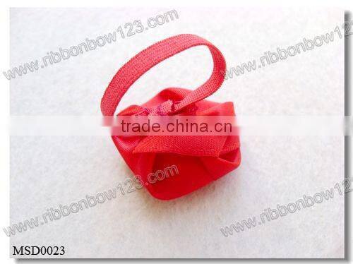 satin ribbon black rose for perfume bottle