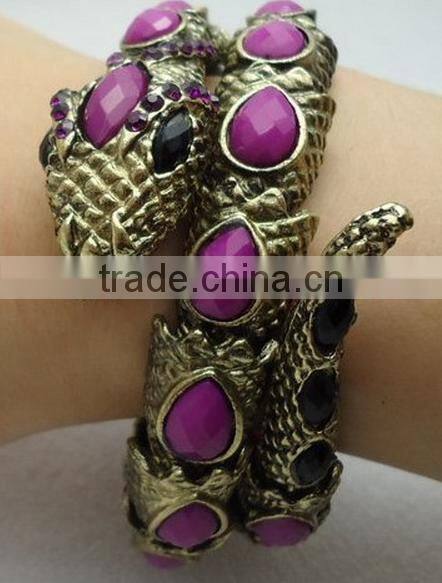 Gypsy gem snake armband belly dancing jewelry