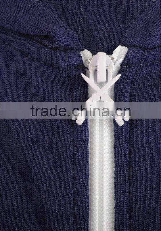 100%cotton blue color unisex outdoor hoodie