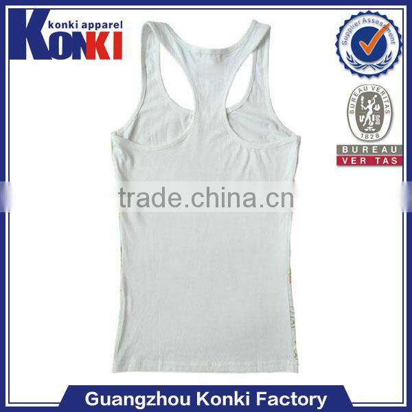 bulk Custom 2014 most popular loose fit ladies tank top