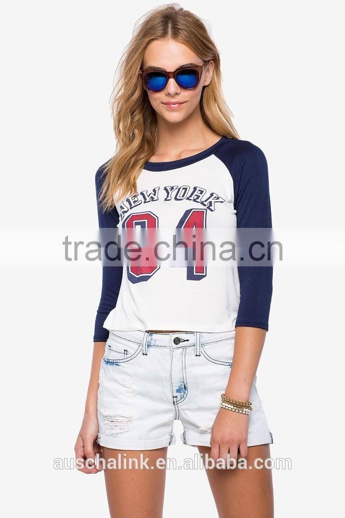 2016 best selling women raglan gym t shirt nice design