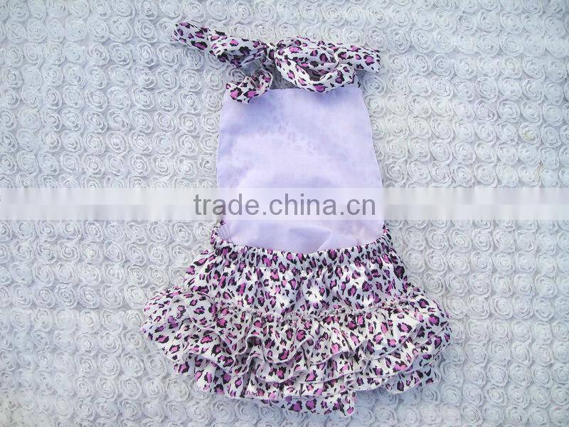 Factory direct sale cute baby bubble sunsuit rompers with ruffle