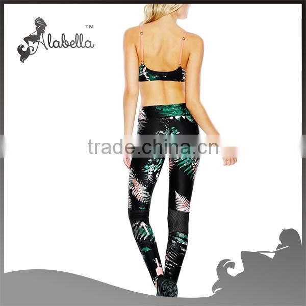 All over sublimation yoga set spandex yoga & fitness wear