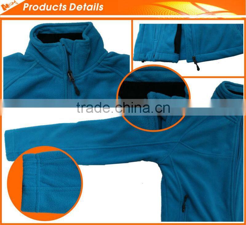 JJ090 Customized Plain Polar Fleece Jacket For Women