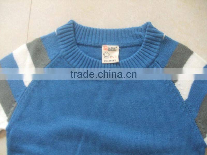 High Quality Wholesale Kids Boys Knitted Sweater Pullover Long Sleeve Boys Sweater With 2 Colour (BKNB5342)