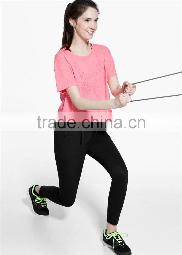 Womens casual black relaxed cheap long yoga pants jogger pants women