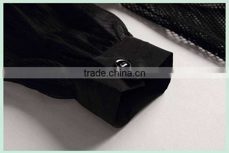 HOYUGO 2015 spring new middle long fashion real silk transparency coat