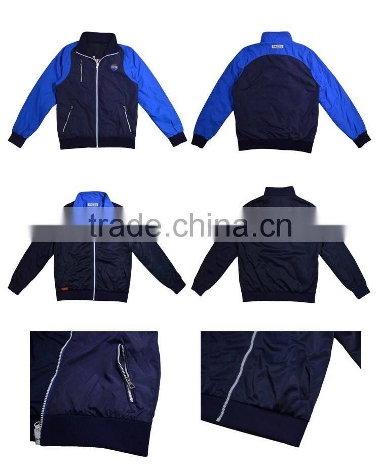 High Quality Men's Spring Reversible Jacket With Stand Collar