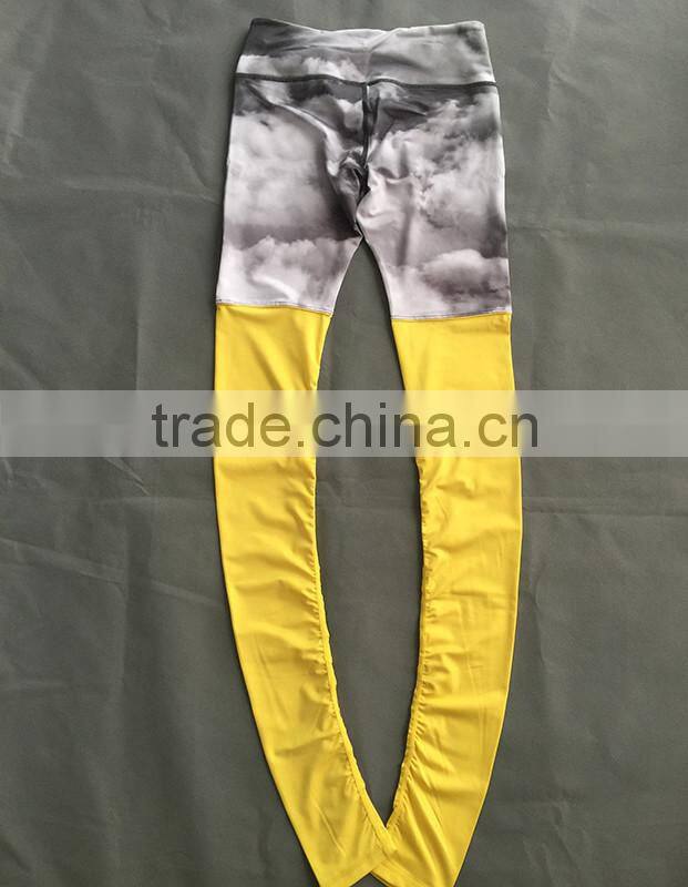 2016 OEM women Fitness Running Trousers Slim Pant active yoga full leggings running tights