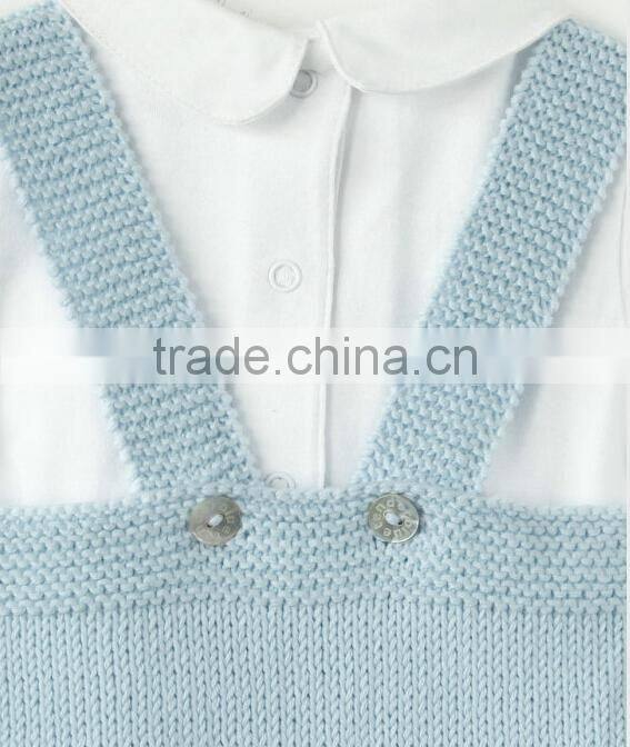 2015 Fashion baby romper knitting patterns baby smocked romper
