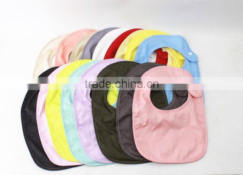 Simple design children summer wear Soild color clothes Wholesale kids bibs