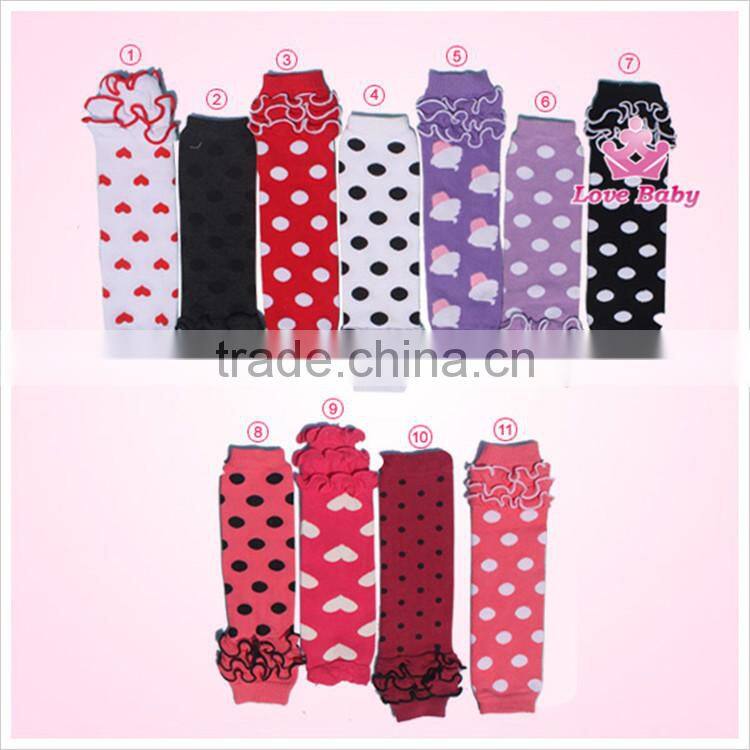 wholesale high quality and cheap cotton baby leg warmers with ruffle LB20151024-6