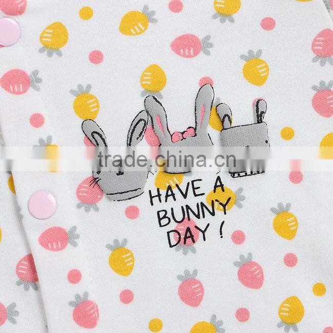 2017 high quality newborn baby romper 100% cotton full sleeve cheap kids wear