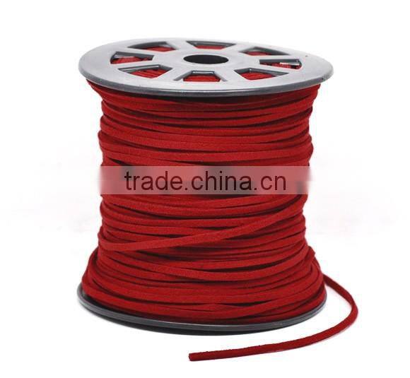 High Quality Findings Red Velvet Threads And Cord for Necklace Making