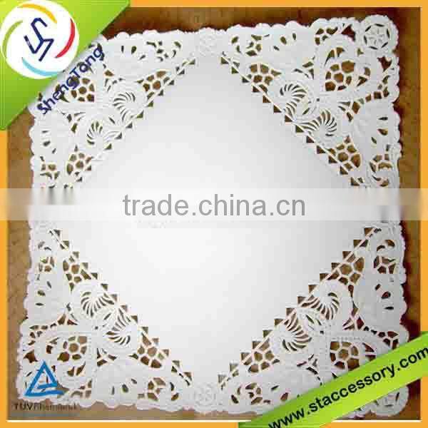 Eco--friendly white paper doilies with all hot selling