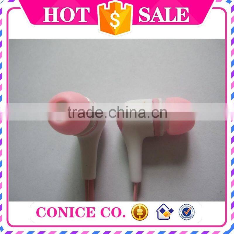 best selling flat cable earbuds magic sound stereo in-ear earphone with mic