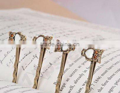 Korean Fashion Retro Metal Owl Shape Hair Pins Jewelry