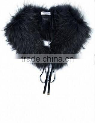 100% genuine raccoon fur collar/ raccoon fur garment