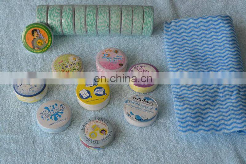 100%rayon spulance materials wipes,solf durable reusable magic compressed nonwon towels for kitchen