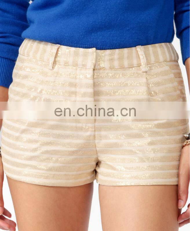 Metallic Stripe Shorts CSS0069