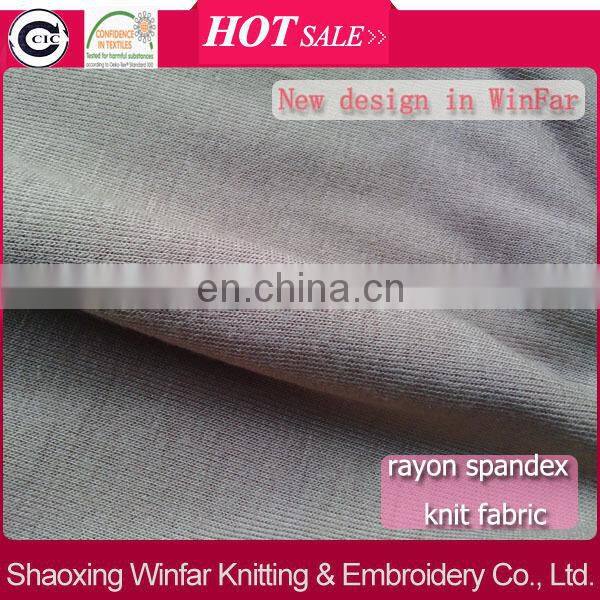 Winfar textile lowest factory price knit viscose lycra fabric