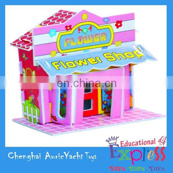 kids educational paper building blocks toys,paper puzzle games,jigsaw puzzle games,3D puzzle for the sky tree in Japan ZH0904907